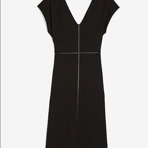 Express NWT Vegan Leather Pieced Sheath Dress